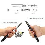 Lixada Pen Fishing Rod Reel Combo Set Premium Mini Pocket Collapsible Fishing Pole Kit Telescopic Fishing Rod + Spinning Reel Combo Kit 1M / 1.4M / 1.6M / 1.8M / 2.1M
