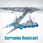 Piscifun Fishing Pliers, Saltwater Fishing Pliers with Split Ring, Fish Hook Remover, Corrosion Resistance Fly Fishing Pliers with Braid Cutters, Sheath and Lanyard, Fishing Gear Gifts for Men, Blue