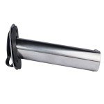 2Pcs Boat Stainless Steel Fishing Rod Holder,Hoffen Flush Mount Rod Holder ,15 Degree Rod Racks with PVC Cap,Inner Tube and Gasket for Marine Yacht Boat