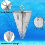 Fishing Weights Pyramid Sinkers Kit Bullet Fishing Weights Sinkers 1oz 2oz 3oz 4oz (1oz - 10pcs)