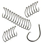 Mustad Demon Offset Circle, 1X Strong - Black Nickel-Size 4/0 - Pack of 25