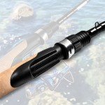 Fiblink 4 Pieces Travel Spinning Rod Medium Graphite Spinning Fishing Rod Portable Fishing Rod (7' Medium)