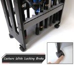 Jorazor Fishing Rod Holder,Fishing Pole Holders for Garage,Rod Holder for 16 Rod and Reel Combos,Vertical Fishing Rod Rack Floor Storage,Fishing Gifts for Men (Gray)