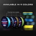 KastKing Superpower Braided Fishing Line,Low-Vis Gray,30 LB,327 Yds