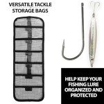 Saltwater Trolling Lure Bag - 3 Pack 20" x 9" Side Entry | Durable Fishing Lure Bags for Saltwater Fishing | Tackle Storage Bags with Multi-Compartment Design
