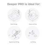 Deeper PRO Smart Sonar Fish Finder Bundle – Castable Wi-Fi Fish Finder with Smartphone Mount for Fishing Rod | Portable Depth Finder for Bank, Boat, Kayak, Ice Fishing | GPS Mapping & App Compatible