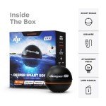 Deeper PRO Smart Sonar Fish Finder Bundle – Castable Wi-Fi Fish Finder with Smartphone Mount for Fishing Rod | Portable Depth Finder for Bank, Boat, Kayak, Ice Fishing | GPS Mapping & App Compatible