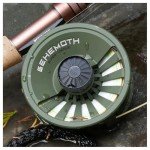 Redington Behemoth Fly Fishing Reel, Multipurpose Fly Reel for Freshwater and Saltwater, Large Arbor and Adjustable Drag, O.D. Green, 7/8