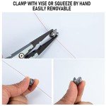 Dr.Fish 100 Pack Removable Split Shot Weights Lead Fishing Sinkers Fly Fishing Line Sinkers Reuseable Clip On Weights Freshwater Saltwater 1/4oz