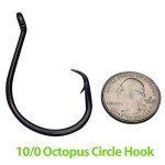 Heavyweight Catfish Hooks - Offset Octopus Circle Hooks - 25 Pack (10/0)