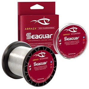 Seaguar AbrazX 100% Fluorocarbon Fishing Line 12lbs, 1000yds Break Strength/Length - 12AX1000