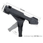 2 Pack Baitcaster/Spinning Rod Holder with Side Deck Mount (Holder + Mount)