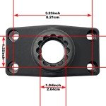 2 Pack Baitcaster/Spinning Rod Holder with Side Deck Mount (Holder + Mount)