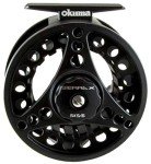 Okuma, Sierra Fly Reel, 7.50" Retrieve Rate, 2+1 Bearings, 5/6 Line Weight, Ambidextrous, Black