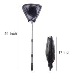 2 PacksFishing Net with Handle,Portable Telescopic Fishing Net,Telescoping Net,Fishing Net Telescoping Handle,Fish Net,Fishing Nets,Extend to 40-63 Inches for Kids Men Women,for Salmon,Catfish,Bass