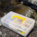 Glimstone Fishing Tackle Boxes Waterproof Premium Plastic Storage Organizer Container Box with Divider Tray for Small Parts (Tackle Box Only)