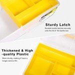 Glimstone Fishing Tackle Boxes Waterproof Premium Plastic Storage Organizer Container Box with Divider Tray for Small Parts (Tackle Box Only)