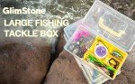 Glimstone Fishing Tackle Boxes Waterproof Premium Plastic Storage Organizer Container Box with Divider Tray for Small Parts (Tackle Box Only)