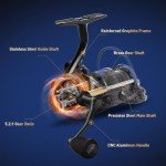 Handing M1 Pro Spinning Reels for Saltwater or Freshwater Fishing Spinning Reel Fully Enclosed Structure Spinning Fishing Reel 33 Lbs Max Drag Fishing Reels 9+1 Stainless BB Size 2000