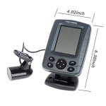 JOYWEE FF688C 3.5" Phiradar Color LCD Boat Fish Finder 200KHz/83KHz Dual Sonar Frequency 80M 240ft Detection Muti-language Auto zoom