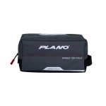 Plano Weekend Series 3500 Fold-Down Speedbag, Gray Fabric, Includes 2 3500 Stowaway Storage Boxes, Small Soft Fishing Tackle Bag with MOLLE Attachments