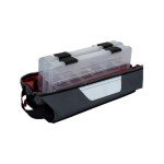 Plano Weekend Series 3500 Fold-Down Speedbag, Gray Fabric, Includes 2 3500 Stowaway Storage Boxes, Small Soft Fishing Tackle Bag with MOLLE Attachments