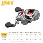 Lew's Laser MG Speed Spool SLP Baitcast Fishing Reel, Graphite Frame, Premium 8 Stainless Steel Ball Bearings