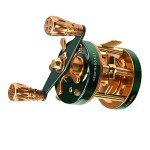 Round Baitcasting Reel, Trolling Reel, 4.2:1 Gear Ratios Lure Fishing Baitcasting Reel, Inshore Saltwater Fishing Baitcasting Reel, Metal Body Fishing Reel for Salmon Trout CL60 Right Hand