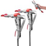 Automatic Fishing Rod Holder for Ground Automatic Spring Tip-Up Hook with Stainless Steel Ground Support Fish Pole Rack, 2 Packs