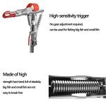 Automatic Fishing Rod Holder for Ground Automatic Spring Tip-Up Hook with Stainless Steel Ground Support Fish Pole Rack, 2 Packs