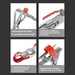 Automatic Fishing Rod Holder for Ground Automatic Spring Tip-Up Hook with Stainless Steel Ground Support Fish Pole Rack, 2 Packs