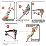 Automatic Fishing Rod Holder for Ground Automatic Spring Tip-Up Hook with Stainless Steel Ground Support Fish Pole Rack, 2 Packs