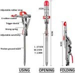 Automatic Fishing Rod Holder for Ground Automatic Spring Tip-Up Hook with Stainless Steel Ground Support Fish Pole Rack, 2 Packs