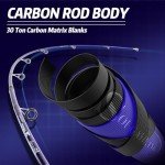 Sougayilang Inshore Saltwater Fishing Rods, 7-Foot Spinning Rods with EVA Handles, Stainless Steel Guides with Ceramic Rings, Fighting Butt