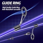 Sougayilang Inshore Saltwater Fishing Rods, 7-Foot Spinning Rods with EVA Handles, Stainless Steel Guides with Ceramic Rings, Fighting Butt