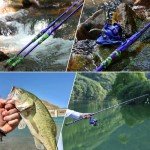 Sougayilang Inshore Saltwater Fishing Rods, 7-Foot Spinning Rods with EVA Handles, Stainless Steel Guides with Ceramic Rings, Fighting Butt