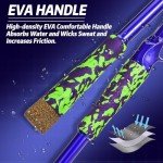 Sougayilang Inshore Saltwater Fishing Rods, 7-Foot Spinning Rods with EVA Handles, Stainless Steel Guides with Ceramic Rings, Fighting Butt