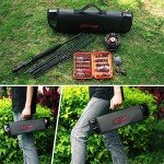 Goture Fly Fishing Rod and Reel Combo 8-Sections Fly Fishing Rod,60 Pcs Fishing Flies,Aluminum Fly Reel with Fishing Lines,Waterproof and Portable Bag