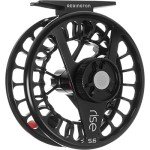 Redington Rise Fly Fishing Reel, Lightweight Design, Large Arbor and Oversized Drag Knob, Freshwater and Saltwater, Black, 5/6