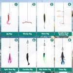 FONMANG 126Pcs Fishing Lures - 2025 New Tackle Box with Tackle Included, Fishing Kit with VIBs, Frogs, Minnows, Soft Baits, Hooks & Weights Accessories, Freshwater Lure Kit for Bass Walleye Trout