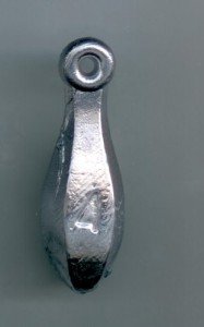 S & J's Tackle Box 4 oz Lead Bank Weights - 10 PER Pack C