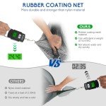 QualyQualy Foldable Fishing Net, Landing Fishing Pier Nets, Drop Net for Pulling Up Fish with Rope, Portable Bridge Fishing Net for Minnows, Crawfish, Shrimp, Top Dia. 39.4“