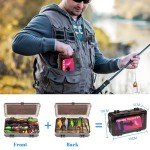 FONMANG 153Pcs Fishing Lures Tackle Box Kit – Complete Fishing Gear Set with Weights, Assorted Baits, Hooks & Tackle Included for Bass, Trout, Walleye Freshwater & Saltwater Fishing Gift for Men