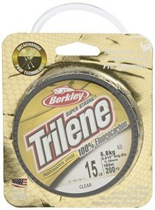 Berkley Trilene® 100% Fluorocarbon, Clear, 12lb | 5.4kg, 200yd | 182m Fishing Line, Suitable for Freshwater Environments