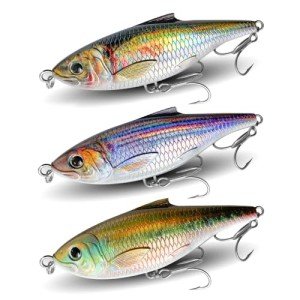 GULULUT Fishing Lures for Freshwater Saltwater, Lipless Crankbait for Up Water Layer, Lifelike Fishing Baits to Improve Fishing Efficiency, Suitable for Bass Trout Catfish Pike Walleye, Gift for Men