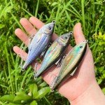 GULULUT Fishing Lures for Freshwater Saltwater, Lipless Crankbait for Up Water Layer, Lifelike Fishing Baits to Improve Fishing Efficiency, Suitable for Bass Trout Catfish Pike Walleye, Gift for Men