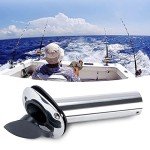 Hoffen 2 Pack Boat Stainless Steel Fishing Rod Holder Flush Mount with PVC Cap -30 Degree (30 Degree)
