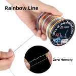 RUNCL Braided Fishing Line, 8 Strand Abrasion Resistant Fishing Line Braid, Super Durable, Smooth Casting, Zero Stretch, Smaller Diameter, Hi Vis, 328-1093 Yards, 12-100LB(100LB,328yds)