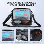 KastKing BaitSpace 50L Fishing Tackle Backpack, Water-Resistant Fishing Bag With Removable Bait Binder & 4 Tackle Boxes, Rod Holders, Durable Ripstop Nylon For Fishing Gear and Equipment,Black Camo