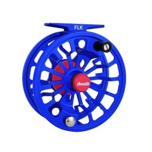 Aventik FLK Fly Fishing Reel Aluminum Trout 3/5, 5/7, 7/9wt Large Arbor Freshwater Fly Reel with Line (Blue 5/7)